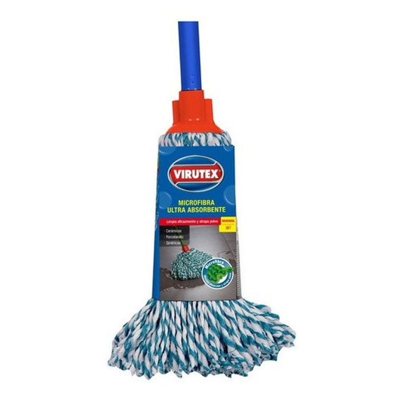VIRUTEX - Mopa Redonda Repuesto Microfibra Ultra Absorbente Virutex