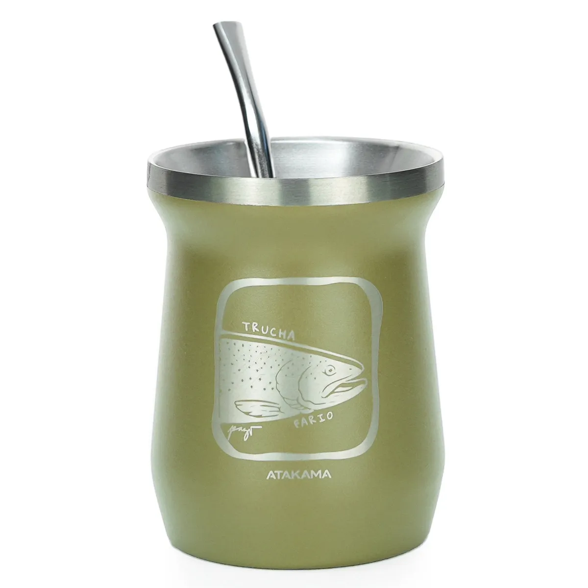 ATAKAMA OUTDOOR - Mate Inoxidable Atakama Outdoor - 235 ml - Incluye Bombilla