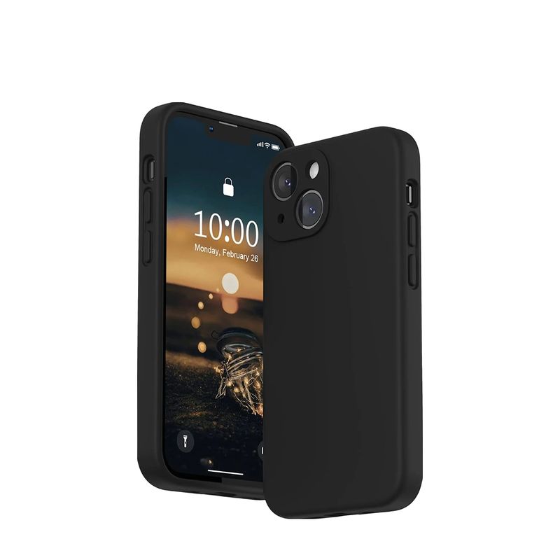 JOIGO - Carcasa Para iPhone 15 Sof Goma Negro