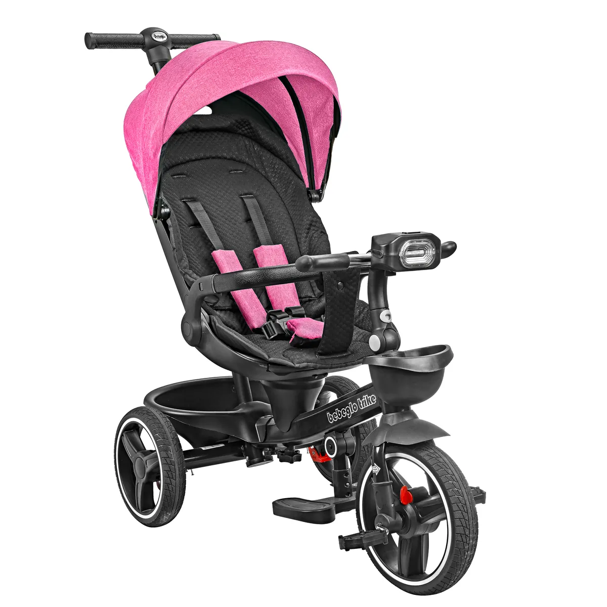 BEBEGLO - Triciclo 2 en 1 Bebeglo RS-4110-2 Fucsia