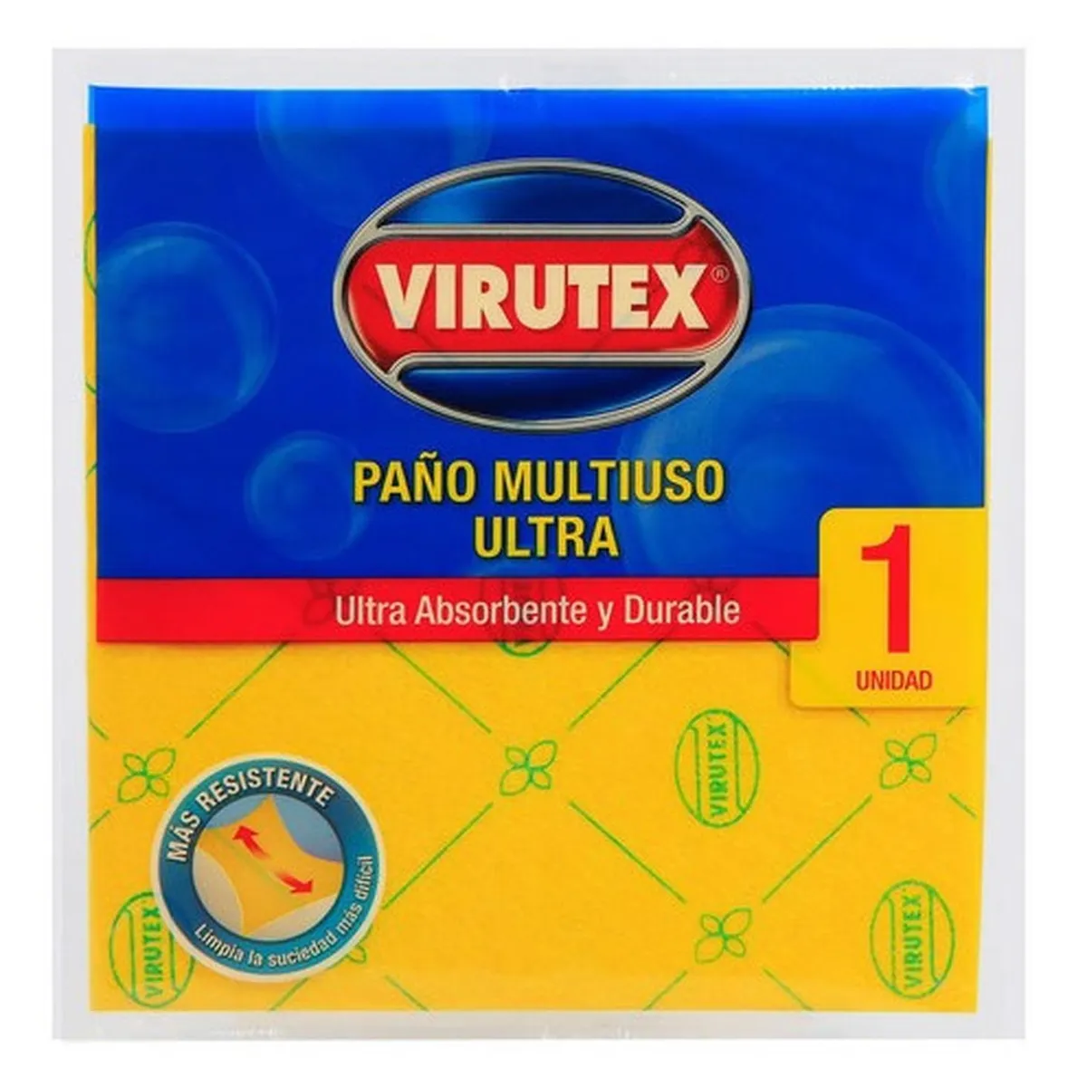 VIRUTEX - Paño Multiuso Ultra X1 Ultra Absorbente Amarillo Virutex