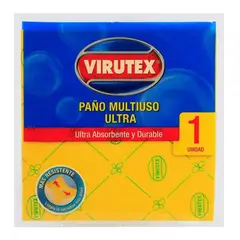 VIRUTEX - Paño Multiuso Ultra X1 Ultra Absorbente Amarillo