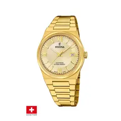 FESTINA SWISS - Reloj F20038/2 Dorado Hombre My Swiss Time