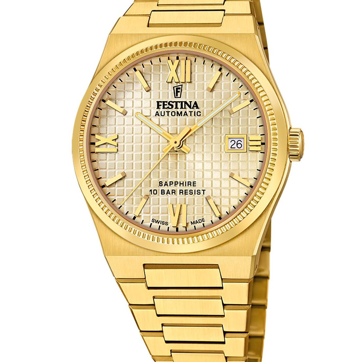 FESTINA SWISS - Reloj F20032/2 Festina Swiss Dorado Hombre My Swiss Time