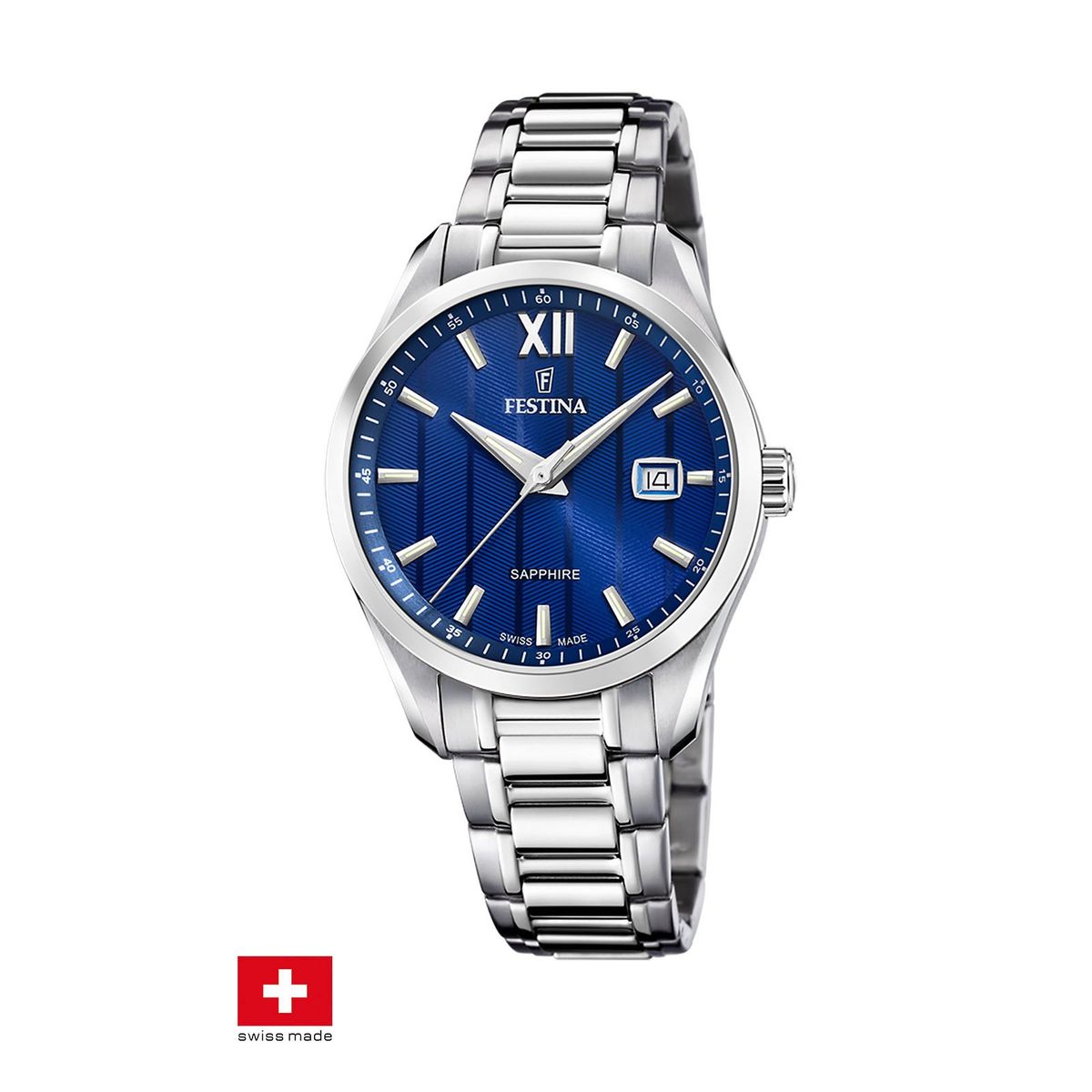 FESTINA SWISS - Reloj F20026/2 Festina Swiss Azul Hombre Crono Deportivo
