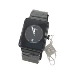 AUGUST STEINER - Reloj Rectangular Análogo Negro