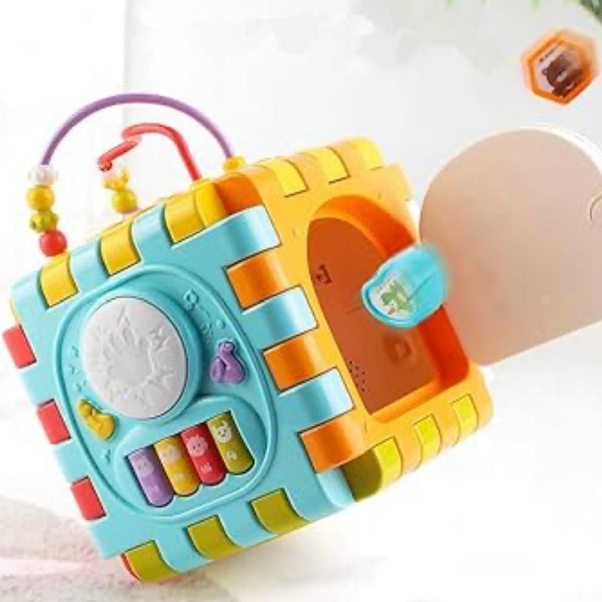 BEST HOUSE - Juguete cubo 6 en 1 didáctico y con sonidos