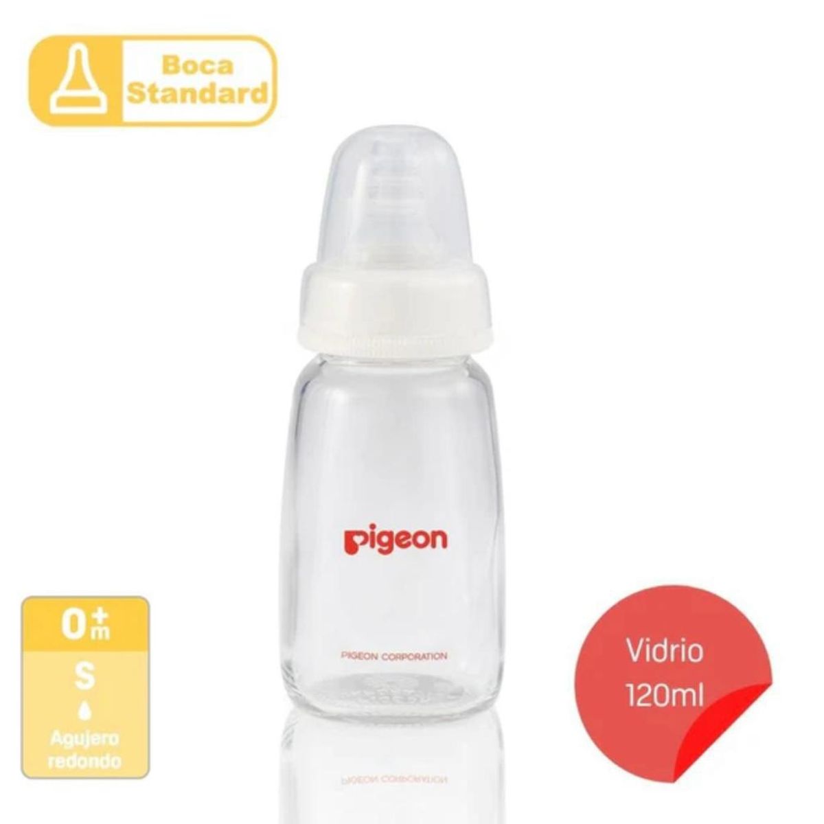 PIGEON - Mamadera de vidrio PIGEON 120ml