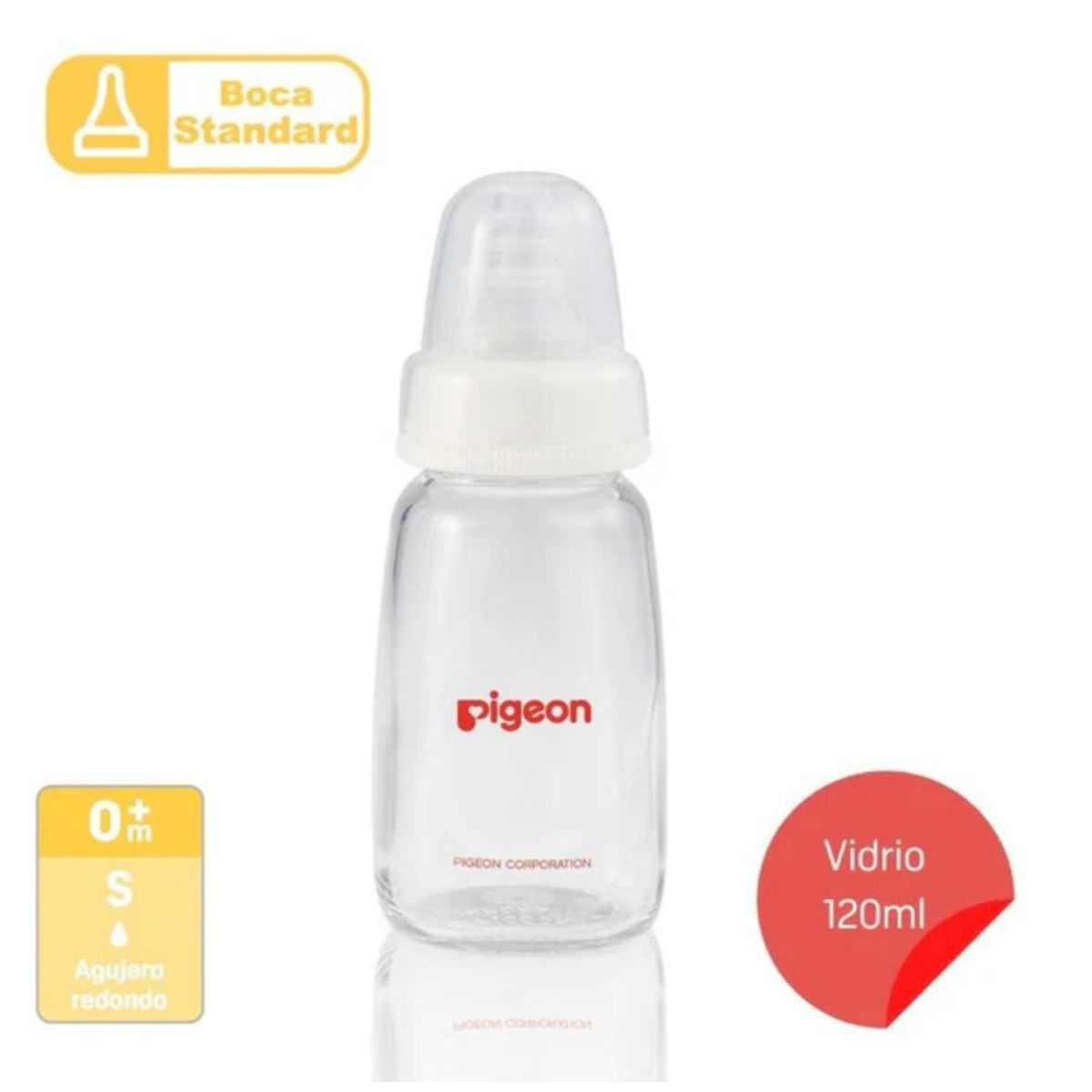 PIGEON - Mamadera de vidrio PIGEON 120ml