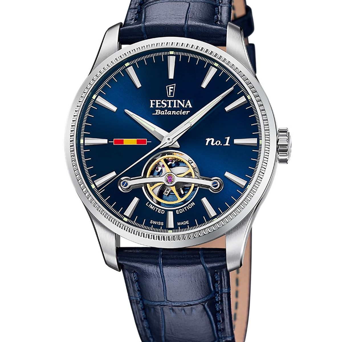 FESTINA SWISS - Reloj F1902/2 Festina Swiss Azul Hombre Swiss Made