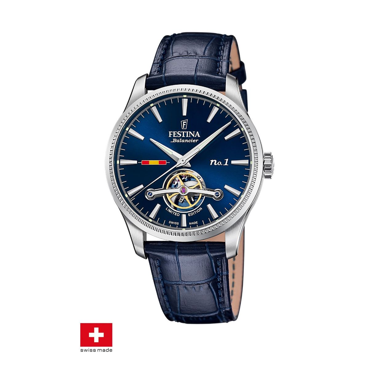 FESTINA SWISS - Reloj F1902/2 Festina Swiss Azul Hombre Swiss Made