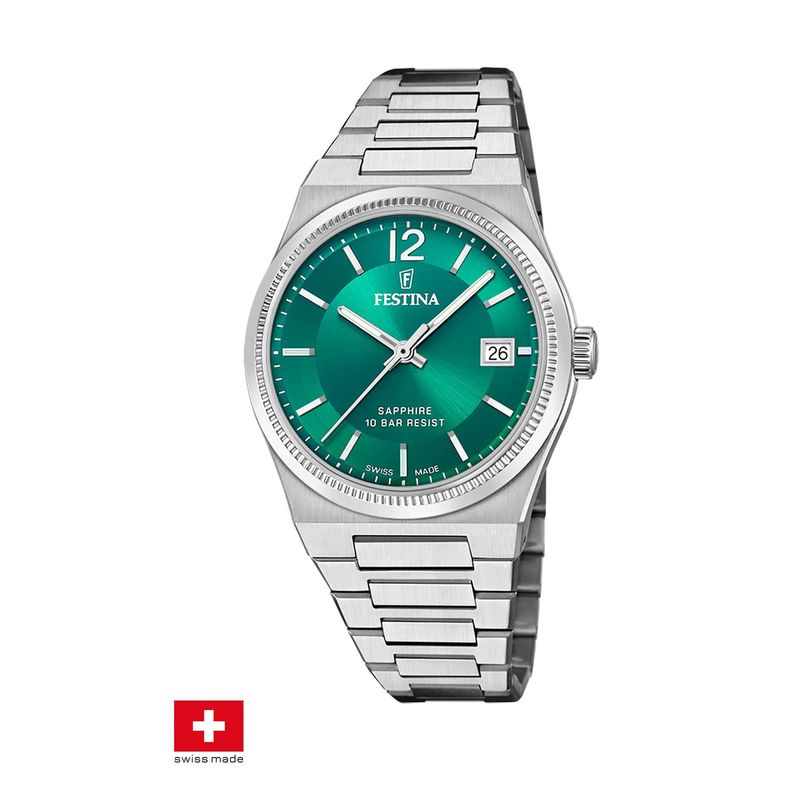FESTINA SWISS - Reloj F20035/5 Festina Swiss Verde Mujer My Swiss Time