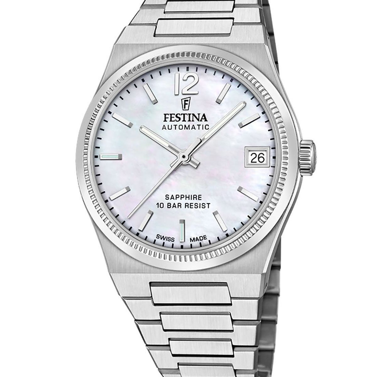 FESTINA SWISS - Reloj F20029/1 Festina Swiss Nácar Mujer My Swiss Time