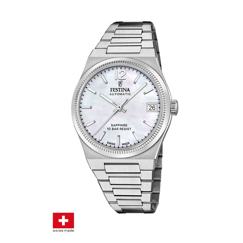 FESTINA SWISS - Reloj F20029/1 Festina Swiss Nácar Mujer My Swiss Time