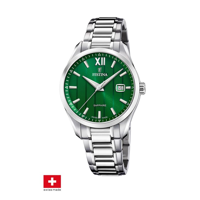 FESTINA SWISS - Reloj F20026/3 Festina Swiss Verde Hombre Crono Deportivo