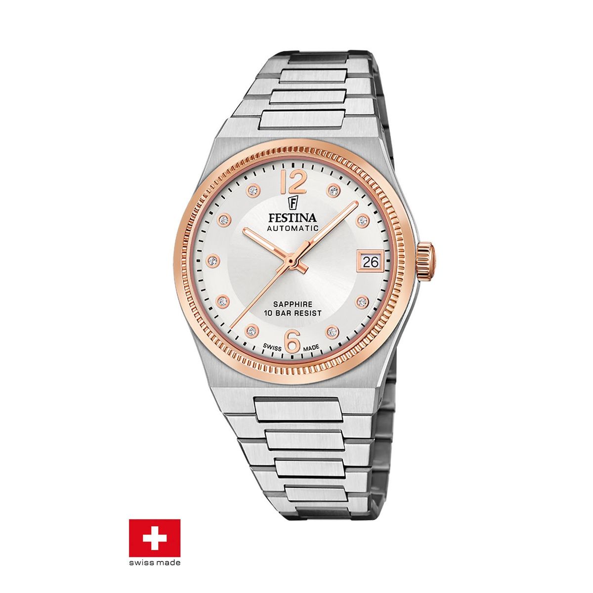 FESTINA SWISS - Reloj F20031/1 Festina Swiss Blanco Mujer My Swiss Time