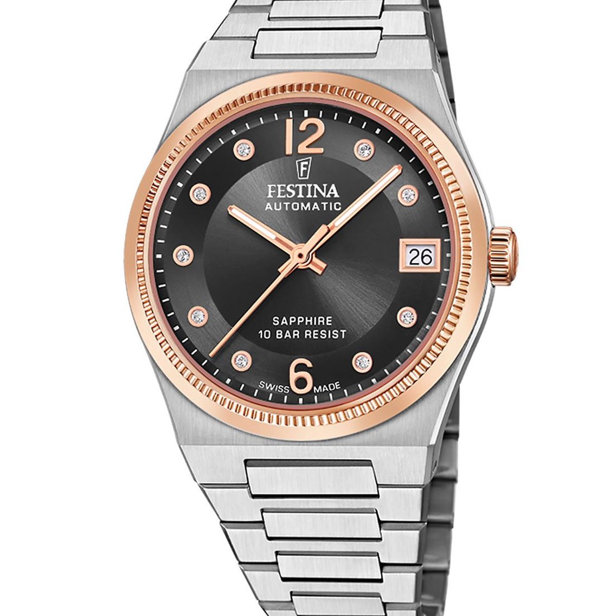 FESTINA SWISS - Reloj F20031/3 Festina Swiss Negro Mujer My Swiss Time