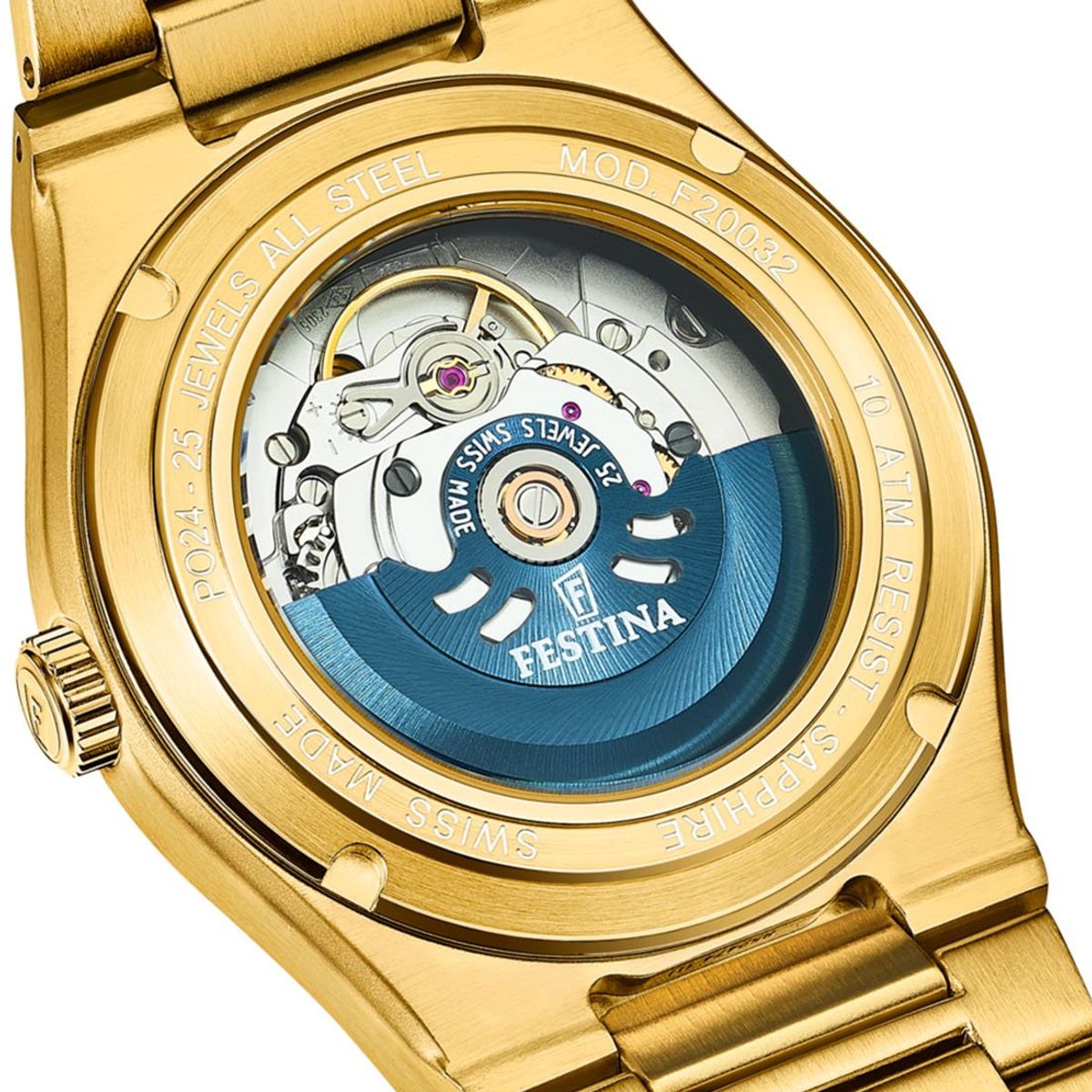 FESTINA SWISS - Reloj F20033/2 Festina Swiss Dorado Mujer My Swiss Time