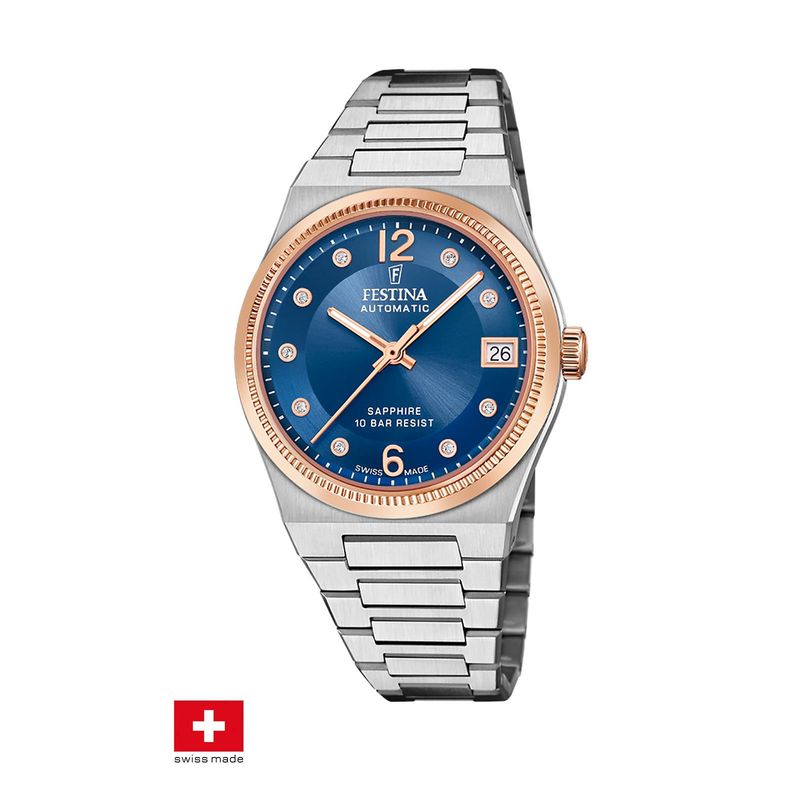 FESTINA SWISS - Reloj F20031/2 Festina Swiss Azul Mujer My Swiss Time
