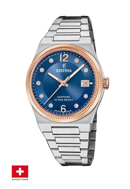 Reloj F20037/2 Azul Mujer My Swiss Time Azul TALLA UNICA