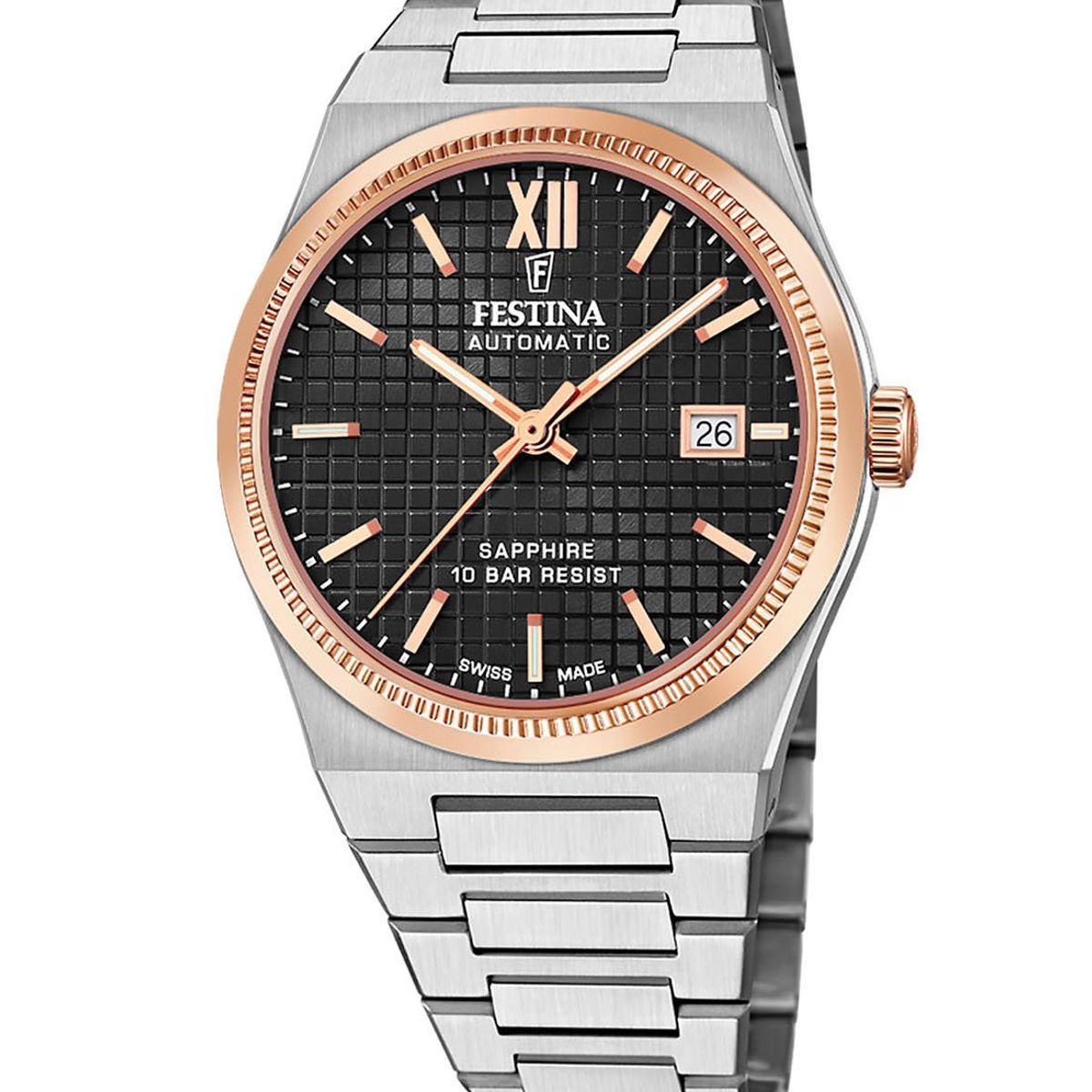 FESTINA SWISS - Reloj F20030/3 Festina Swiss Negro Hombre My Swiss Time