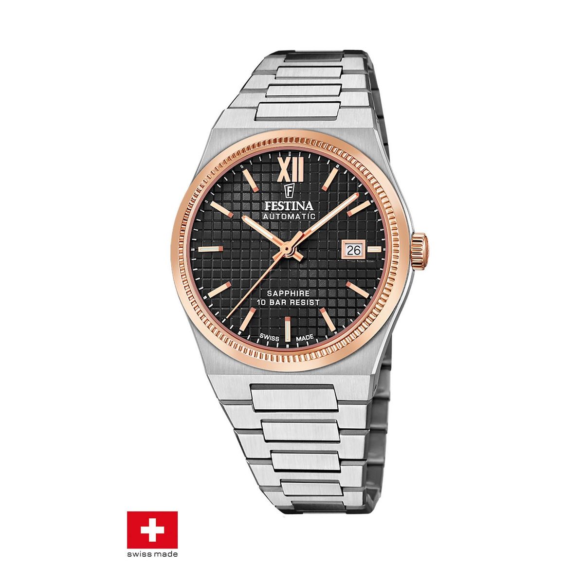 FESTINA SWISS - Reloj F20030/3 Festina Swiss Negro Hombre My Swiss Time