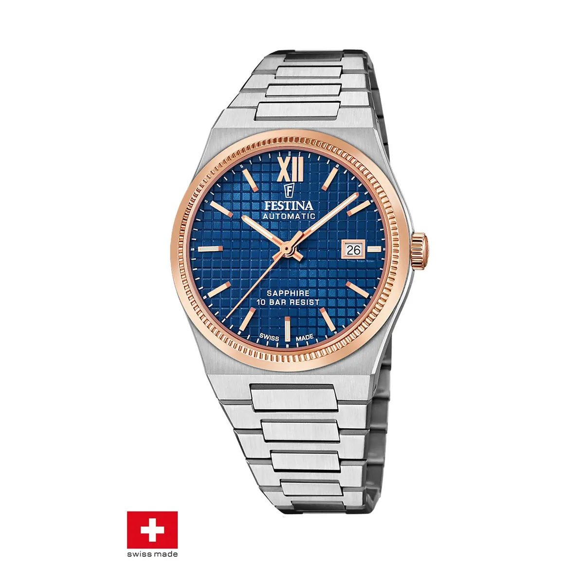 FESTINA SWISS - Reloj F20030/2 Festina Swiss Azul Hombre My Swiss Time