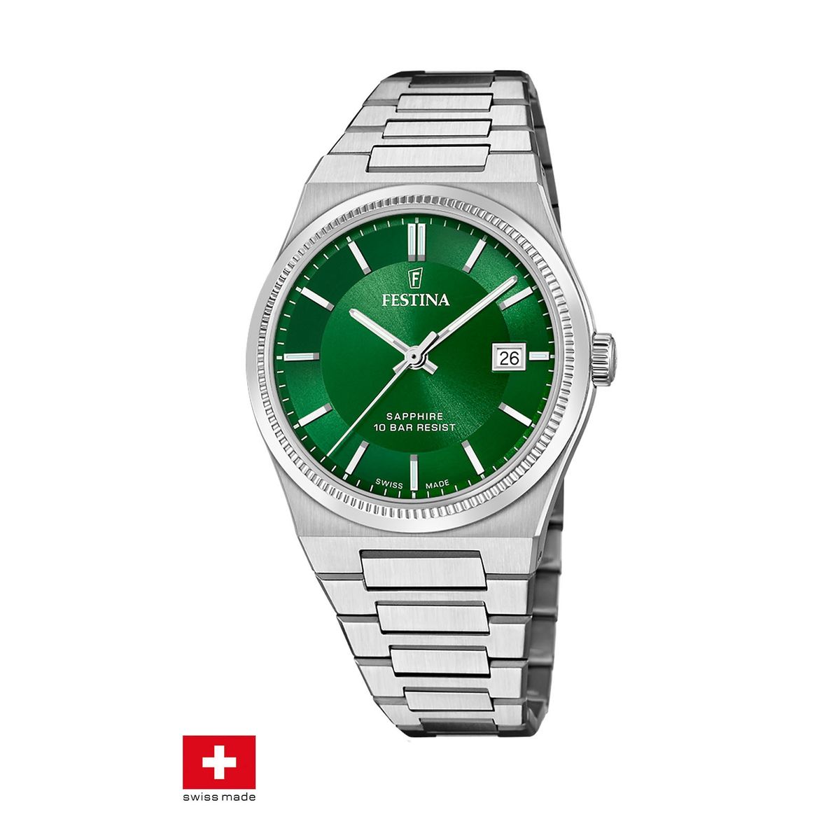 FESTINA SWISS - Reloj F20034/3 Festina Swiss Verde Hombre My Swiss Time FESTINA SWISS