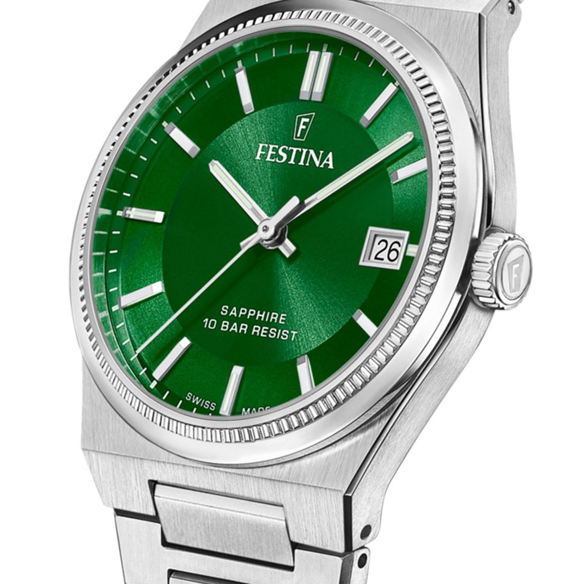 FESTINA SWISS - Reloj F20034/3 Festina Swiss Verde Hombre My Swiss Time FESTINA SWISS