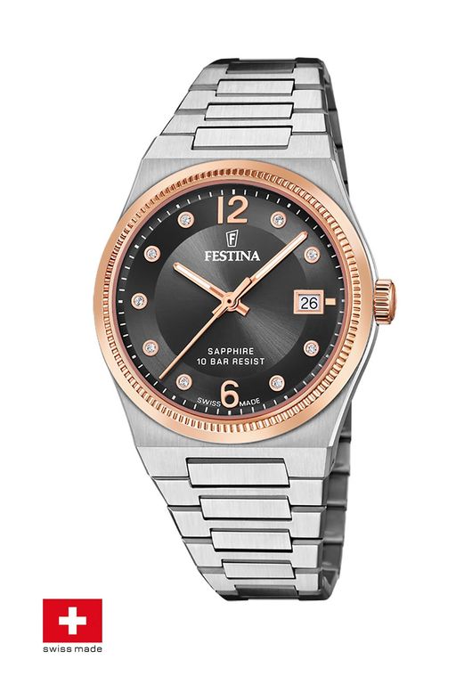 Reloj F20037/3 Negro Mujer My Swiss Time Negro TALLA UNICA