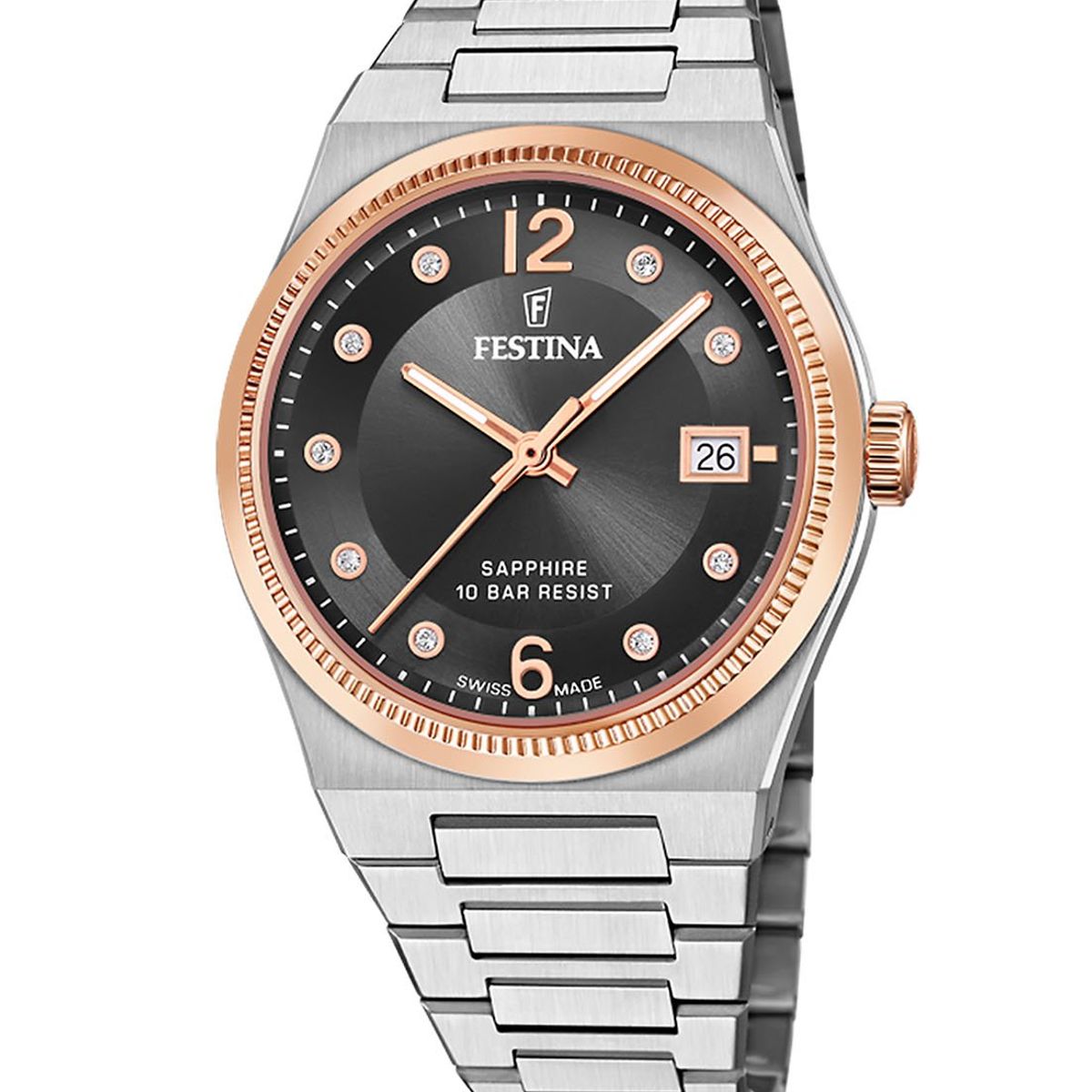 FESTINA SWISS - Reloj F20037/3 Festina Swiss Negro Mujer My Swiss Time
