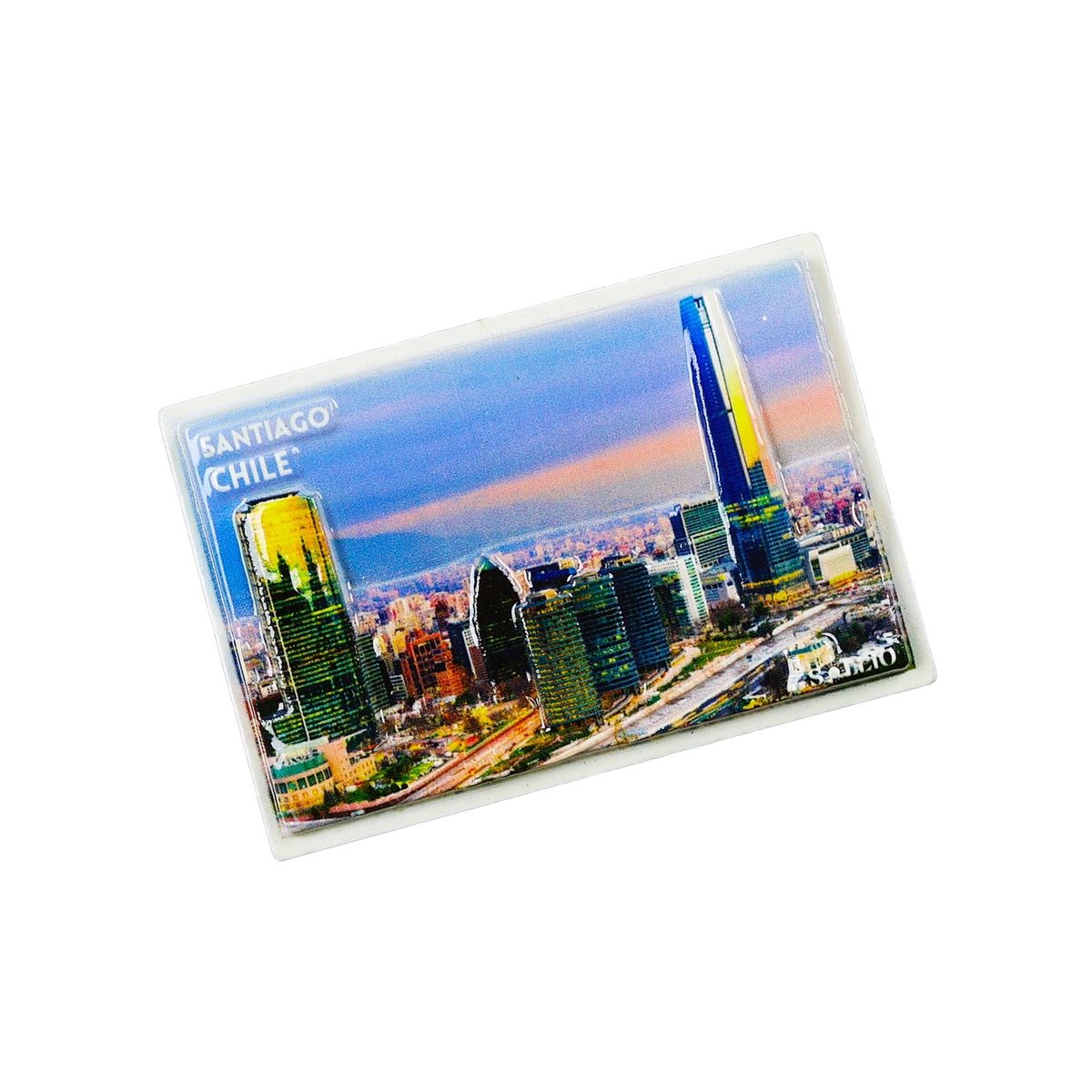 SOLEIO - Imán Decorativo 3d Souvenir Santiago de Chile
