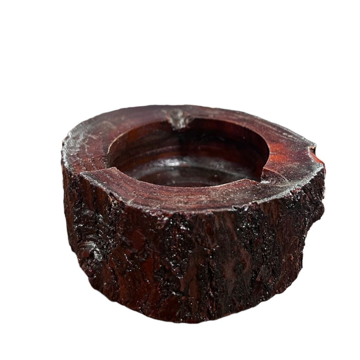 GENERICO - Cenicero Corteza Madera Tronco Cenicero Rustico Decorativo