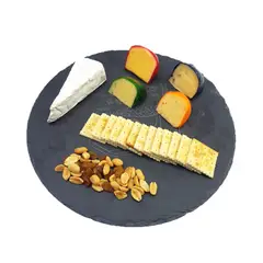 GENERICO - Tabla Cocktail Coctel Aperitivos Sushi Piedra Pizarra 30cm_.