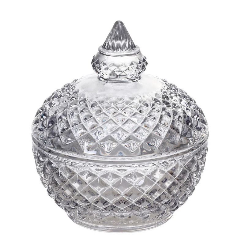 GENERICO - Bombonera Azucarero Caramelera Decorativa Vidrio Cristal