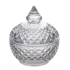 GENERICO - Bombonera Azucarero Caramelera Decorativa Vidrio Cristal