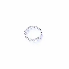 GOIA - ANILLO UNISEX CADENA CORAZONES PLATA - Plateado - 0