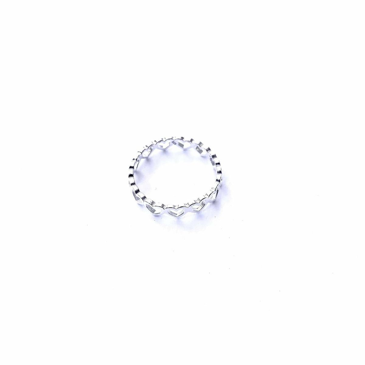 GOIA - ANILLO UNISEX CADENA CORAZONES PLATA - Plateado - 0