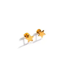 GOIA - Aro Unisex Estrella Liso Gold