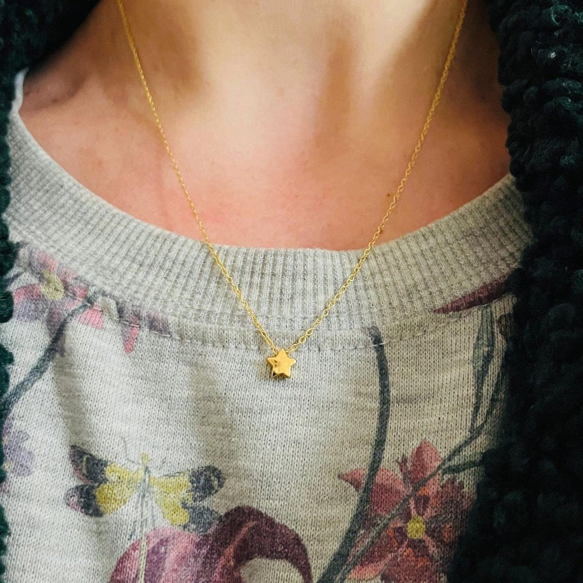 GOIA - Colgante para mujer Estrella Gold