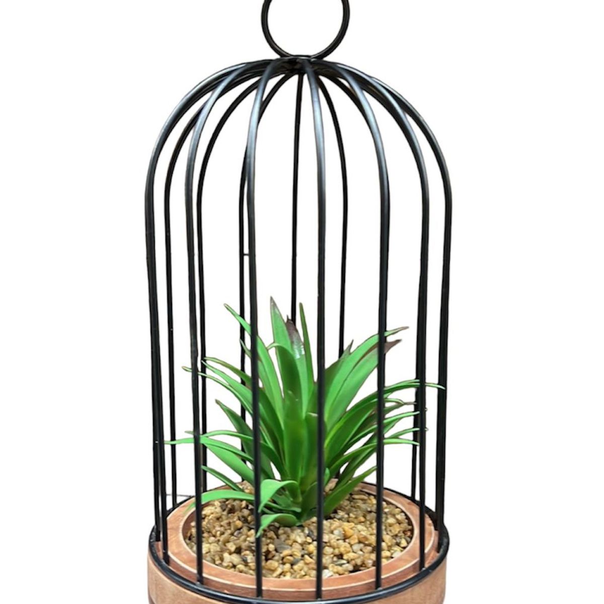 GENERICO - Adorno Decorativo Jaula Con Planta Decorativa Hogar