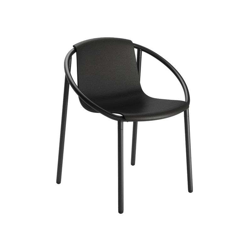 SUR DISEÑO - Silla Ring Metal Negro Mate