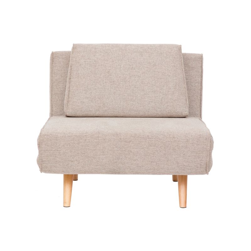 SUR DISEÑO - Sofá Cama 1 Cuerpo Simple Madera Beige