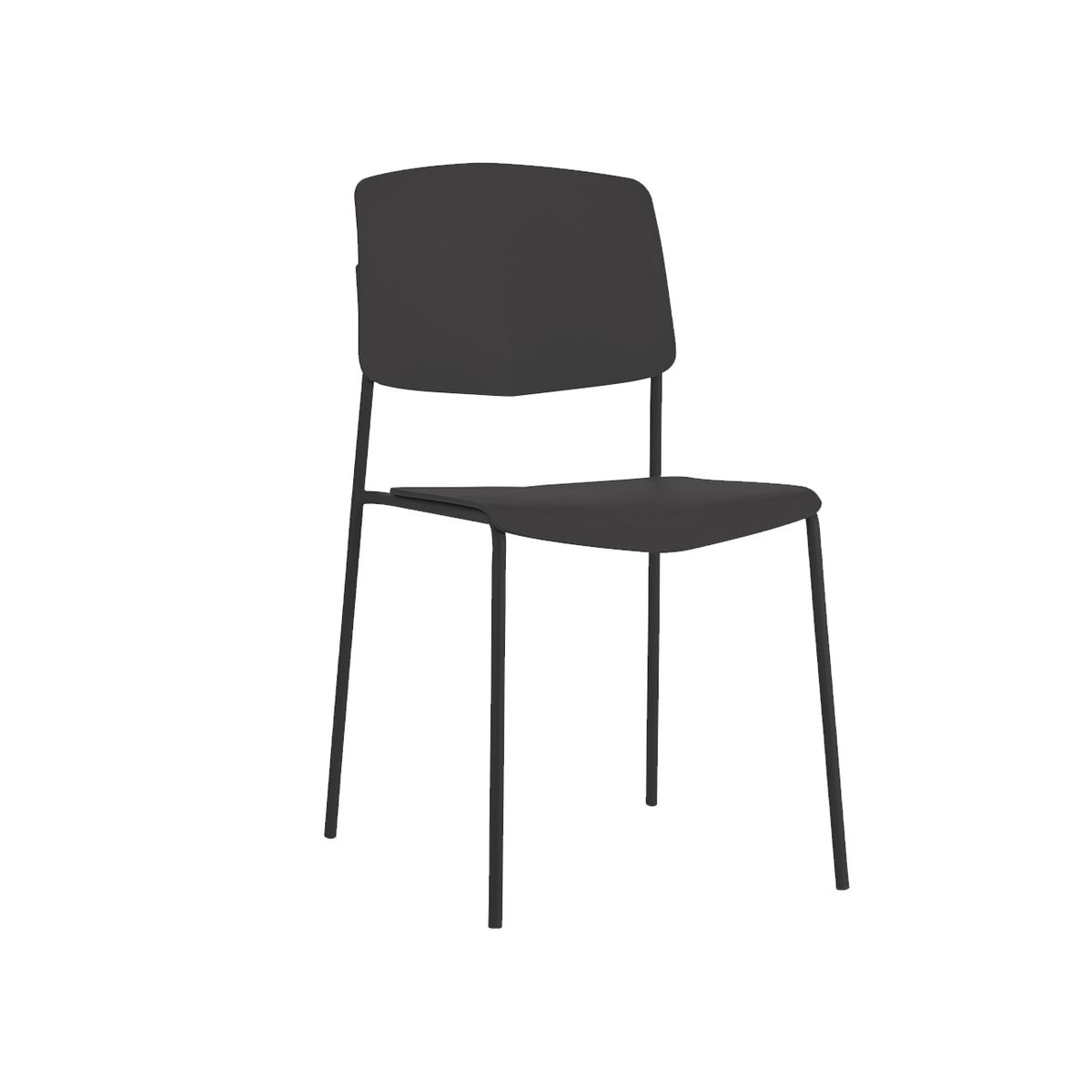 SUR DISEÑO - Silla Monocolor School Negra