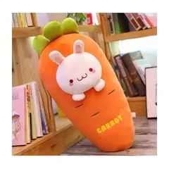 GENERICO - Peluche Almohada Zanahoria Decoración Regalo Niños 40CM