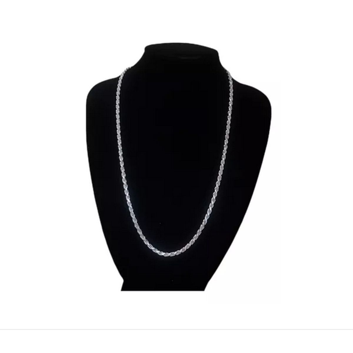 GENERICO - Cadena Turbillon Plata Italiana 925 - Hombre 60 Cm