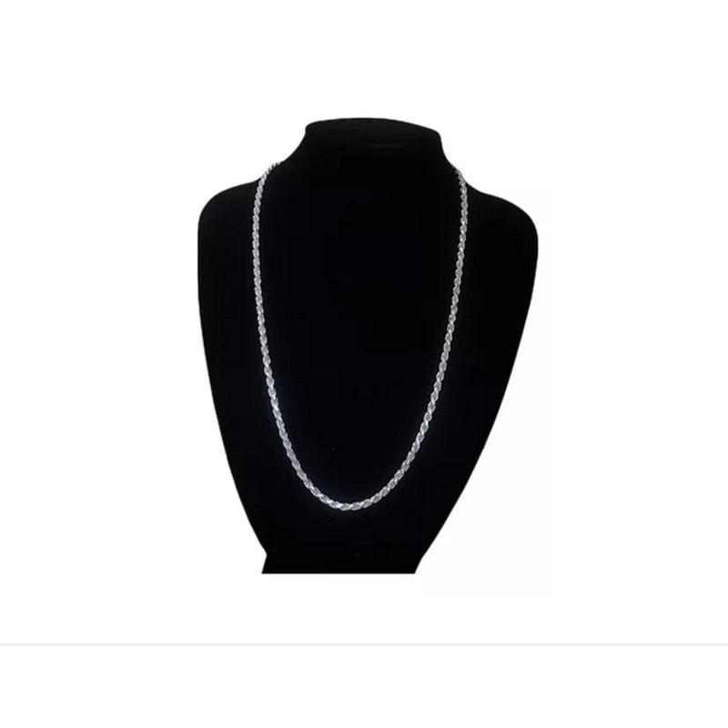 GENERICO - Cadena Turbillon Plata Italiana 925 - Hombre 60 Cm