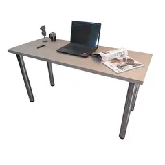 GENERICO - Escritorio 140 x 60 con patas tubulares, cajonera y cubierta 30mm