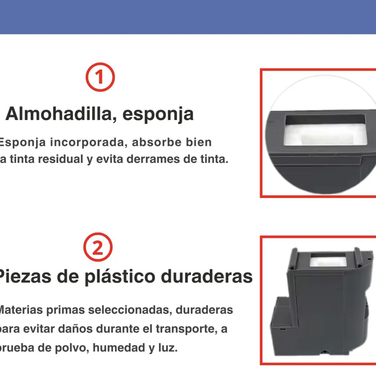 GENERICO - Caja de mantenimiento Almohadillas Impresora Epson L4150 L4160 L4260