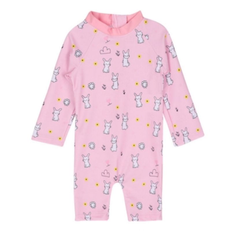 JUMP KIDS - Traje de Baño Enterito Manga Larga Niña Jump Kids Conejitos